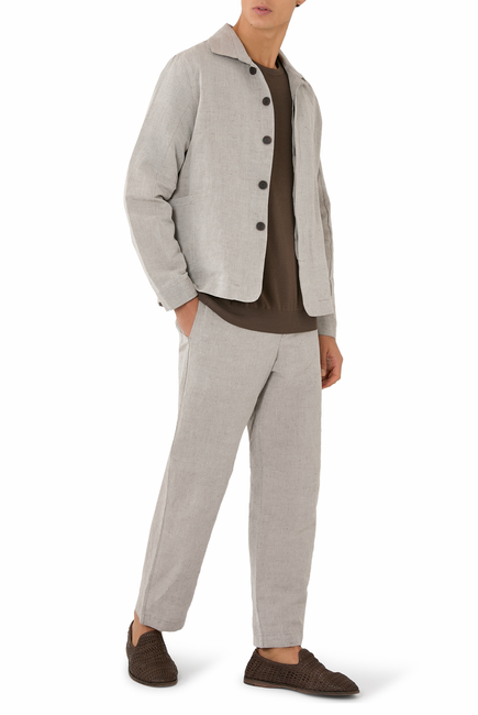 Relaxed Linen Jacket
