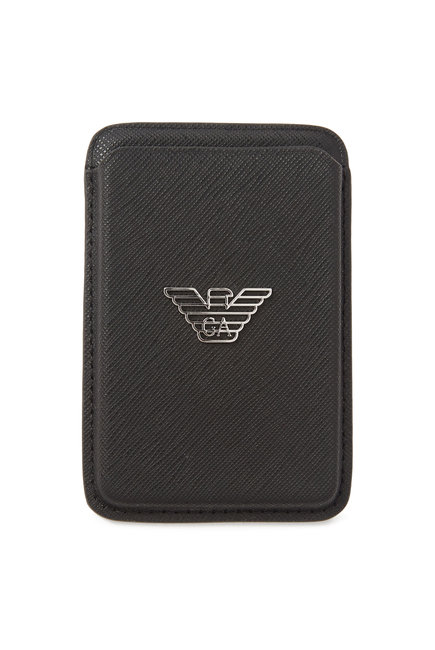 Regenerated Saffiano Magnetic Card Holder