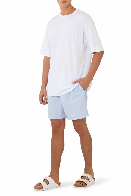 Linen Blend Swim Shorts