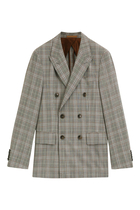 Checked Slim-Fit Jacket