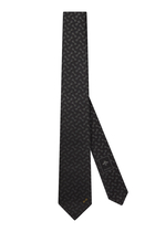 Horsebit Silk Jacquard Tie