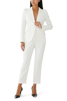 Peak Shoulder One-Button Jacket