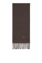 Cashmere Scarf With Patch