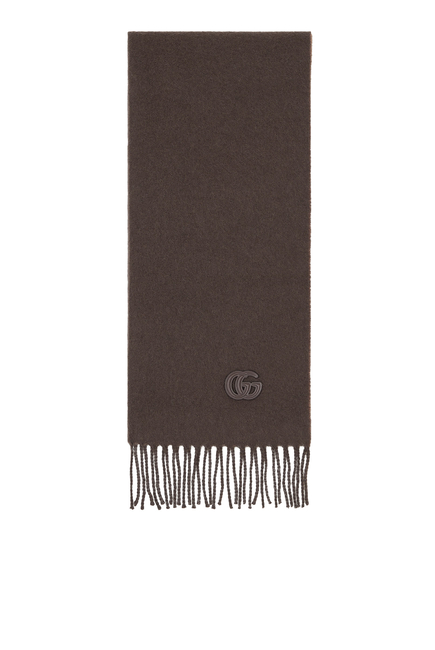 Cashmere Scarf With Patch