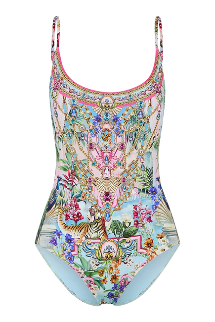 Scoop Neck One-Piece Swimsuit