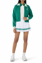 Crown Tennis Zipped Cardigan