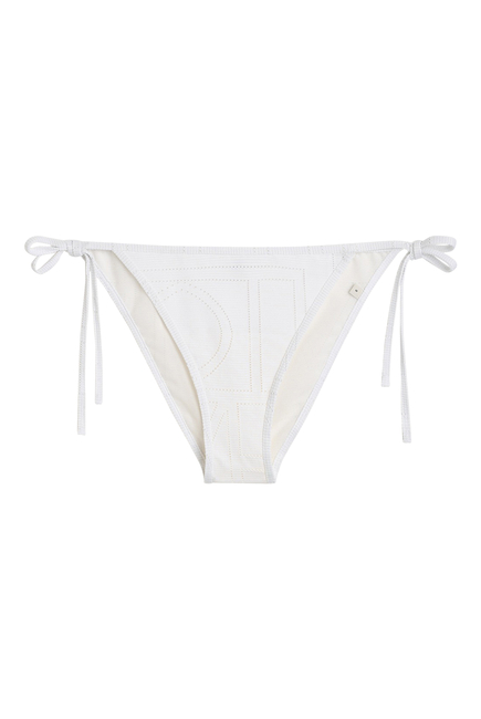 Monogram Pointelle Bikini Bottoms