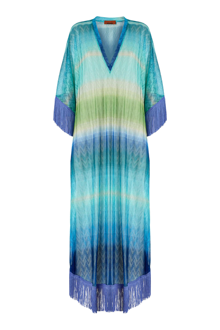 Long Cover-Up with Fringes  