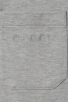 Cotton Piqué Polo Shirt with Embroidery 