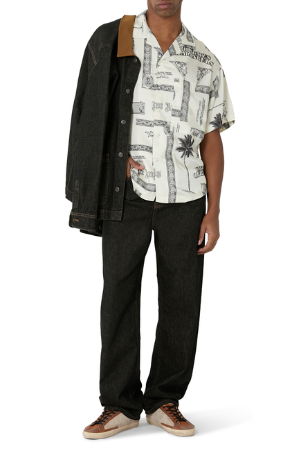 Printed Bowling Shirt