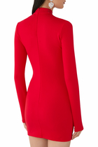 Croc Rhinestone Embellished Mini Dress