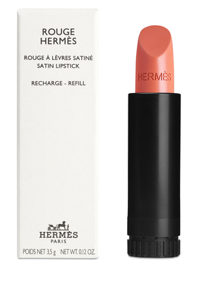 مجموعة أحمر الشفاه Rouge Hermès, عبوة لإعادة ملء أحمر الشفاه بتركيبة ساتانية
