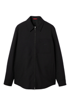 Wool Twill Zip Overshirt