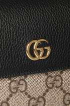 GG Marmont Bi-Color Wallet on Chain