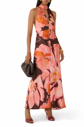 Emerson Halter Neck Maxi Dress