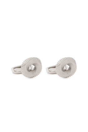 Mobius Knot Cufflinks, Sterling Silver