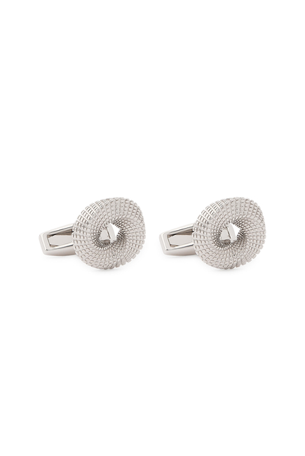 Mobius Knot Cufflinks, Sterling Silver