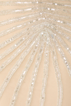 One-Shoulder Sequin Embellished Gown 