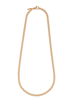 Knotted Chain Necklace, 24k Gold-Plated Sterling Silver 