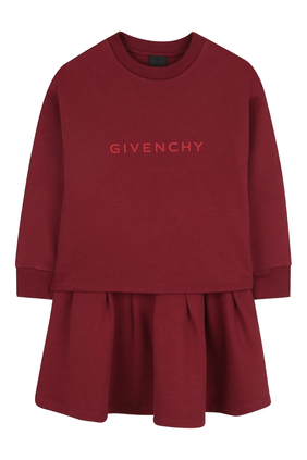 Kids Logo Long Sleeves Dress