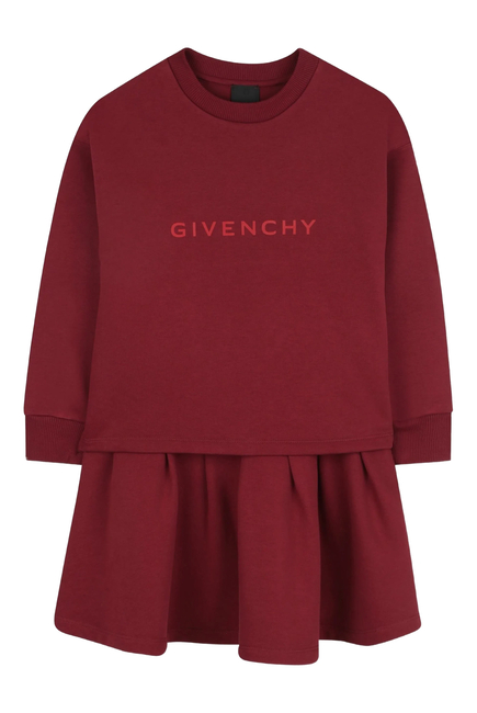 Kids Logo Long Sleeves Dress