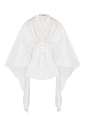 Resilient Draped Back Fitted Shirt