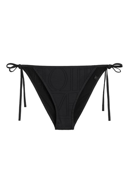 Monogram Pointelle Bikini Bottoms
