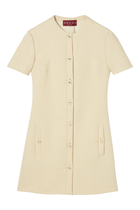 Textured Wool Tweed Dress