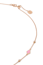 Mosaic Rose Gold Choker, 18K Rose Gold, Enamel & Diamonds