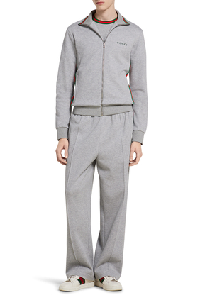 Cotton Piqué Double Zip Jacket