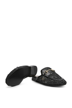 GG Crystal Princetown Slippers