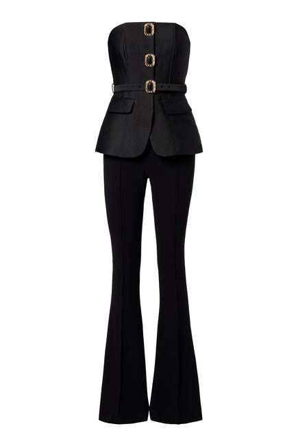 Taffeta Bandeau Jumpsuit