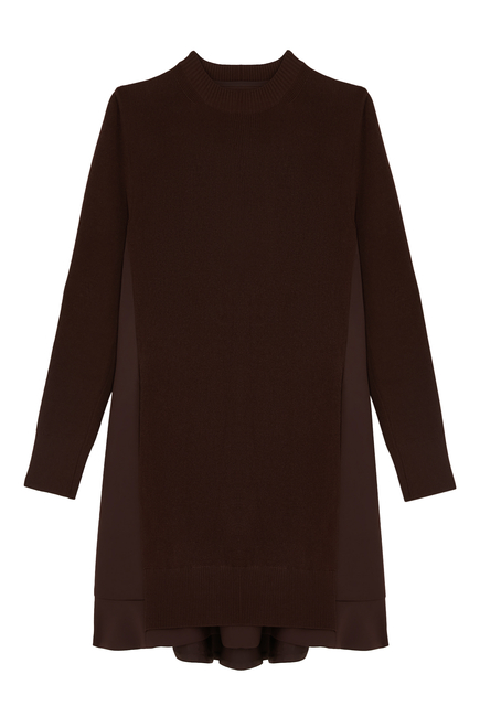 Suiting Mix Knit Dress