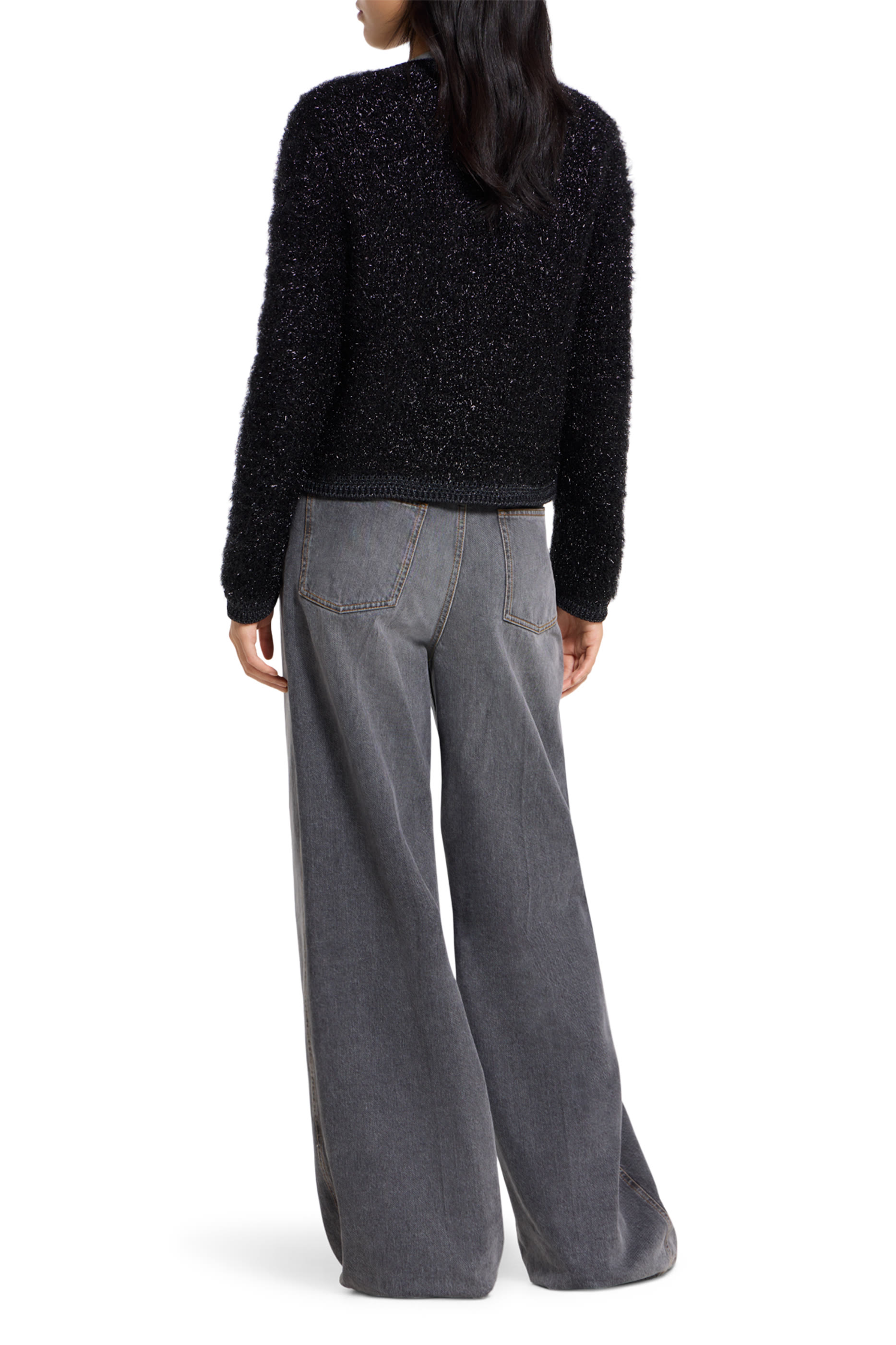 كارديجان صوف سميك لامع