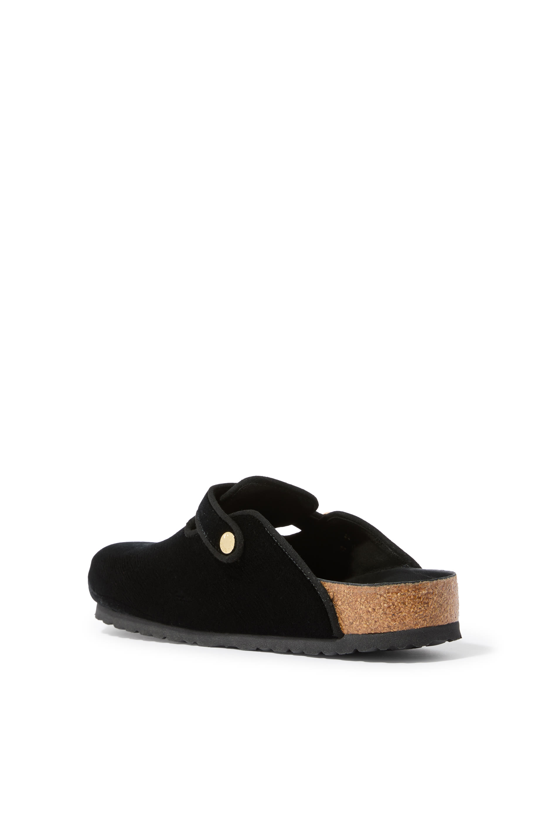 حذاء بوسطن مفتوح من الخلف مخمل