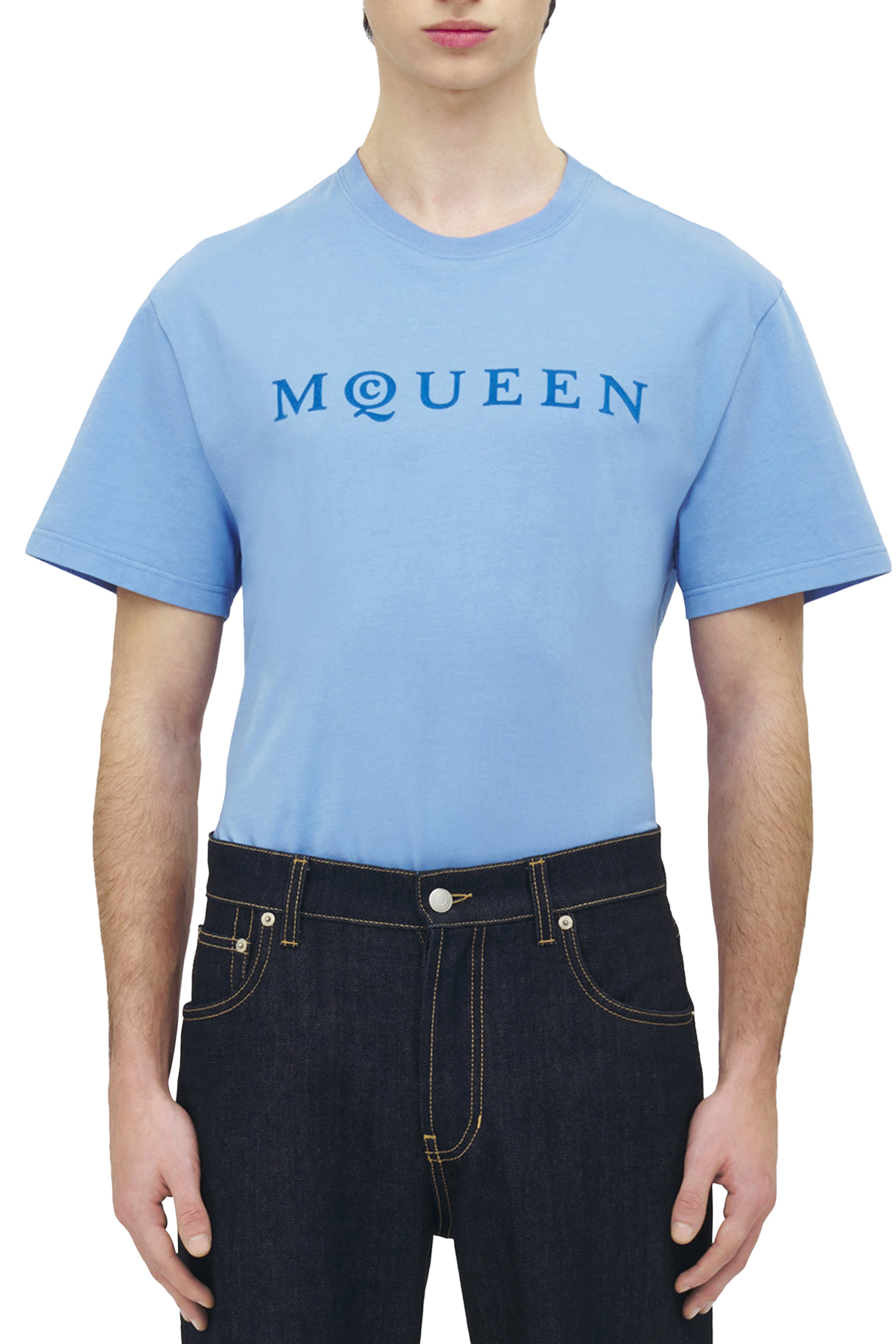 بنطال جينز بقصة ساق واسعة دنيم