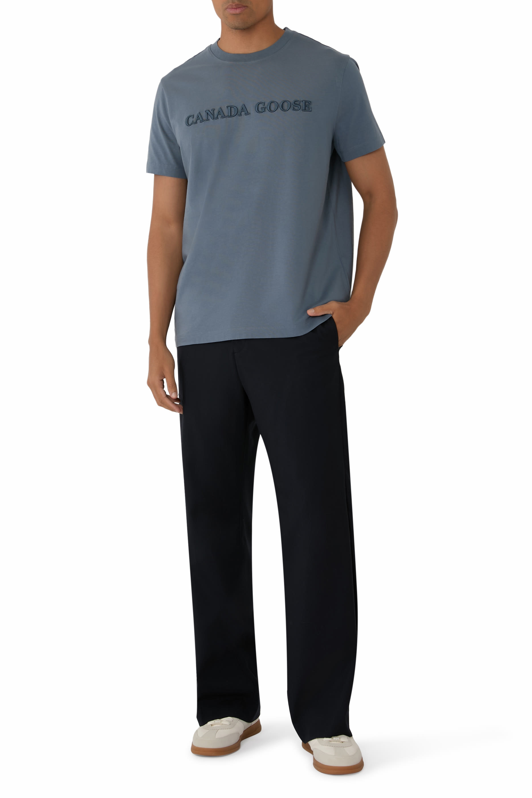 تيشيرت إيميرسن بياقة ضيقة وتطريز