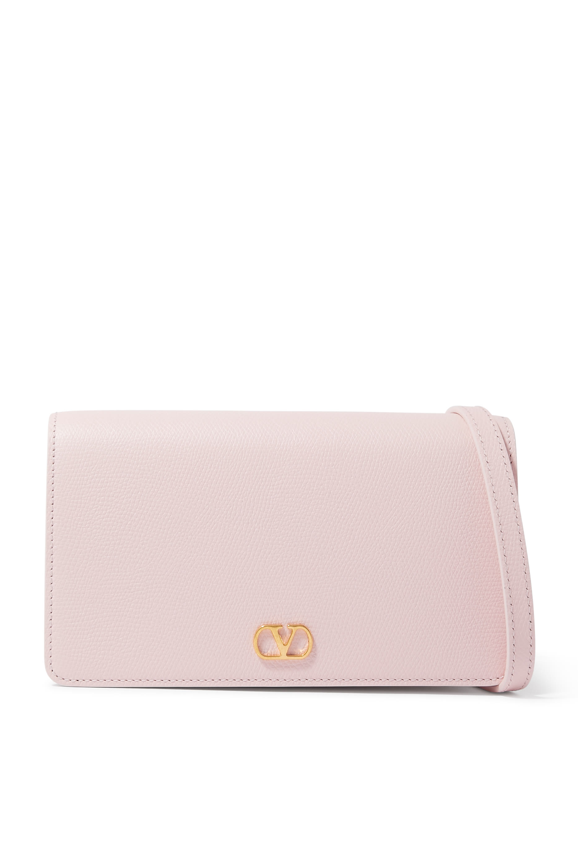 محفظة بحمالة وحلية شعار الماركة