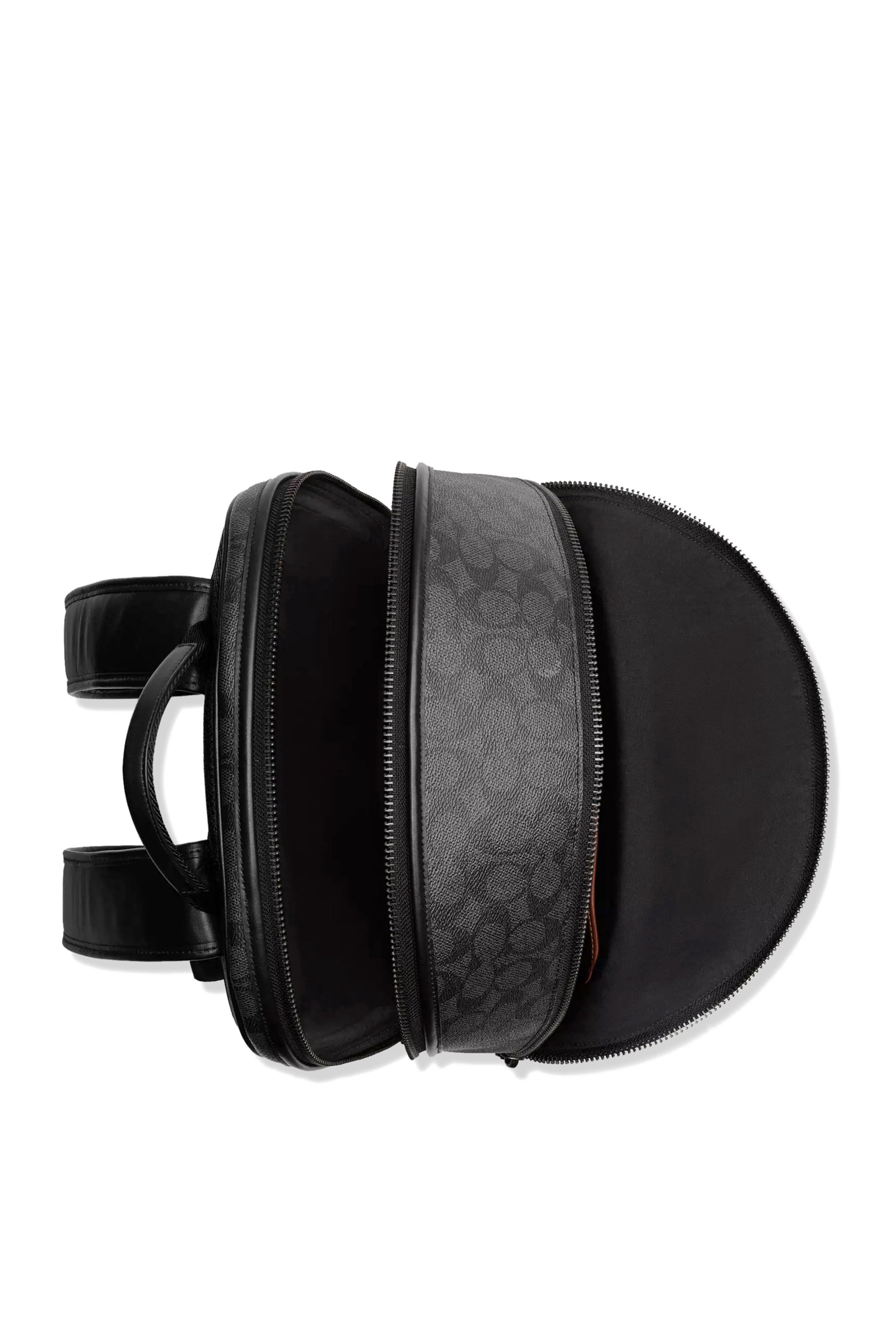 حقيبة ظهر تشارتر قماش قنب بنقشة شعار الماركة