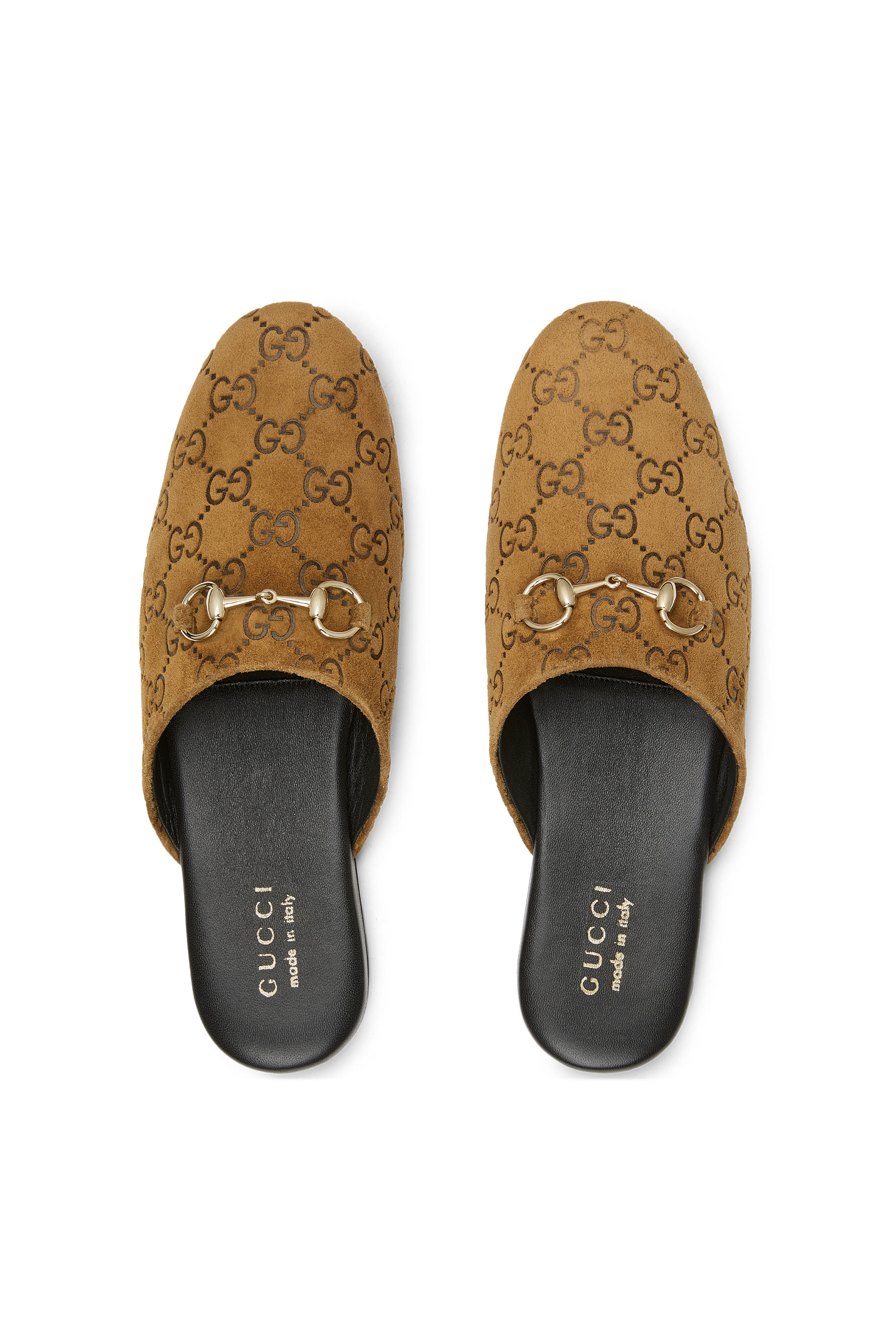 حذاء مفتوح من الخلف بحلية لجام الحصان