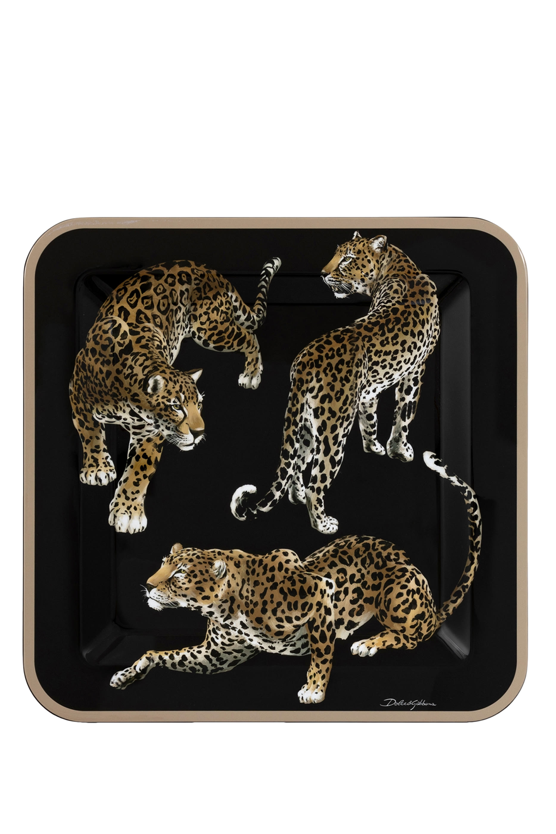 صينية ليو متوسطة خشبية