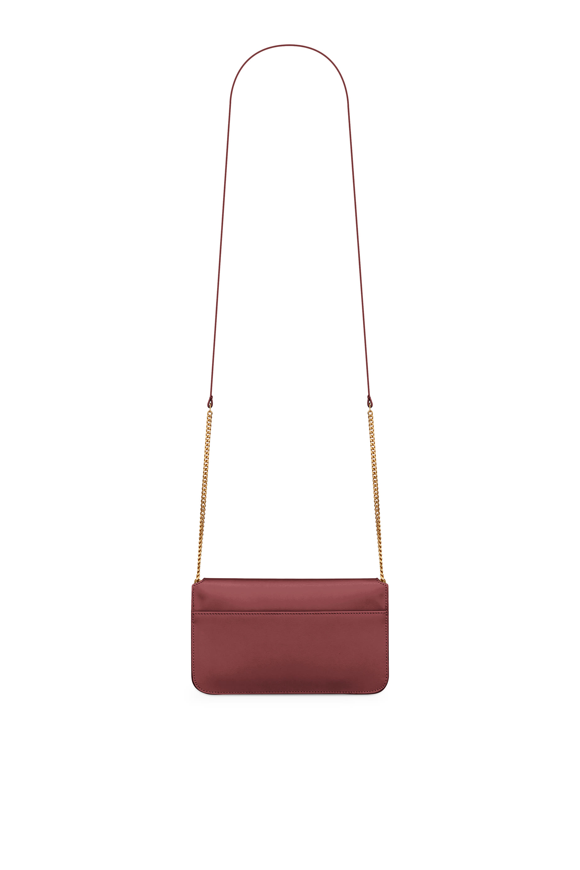 حافظة هاتف بشعار الماركة مع حمالة جلد ناعم