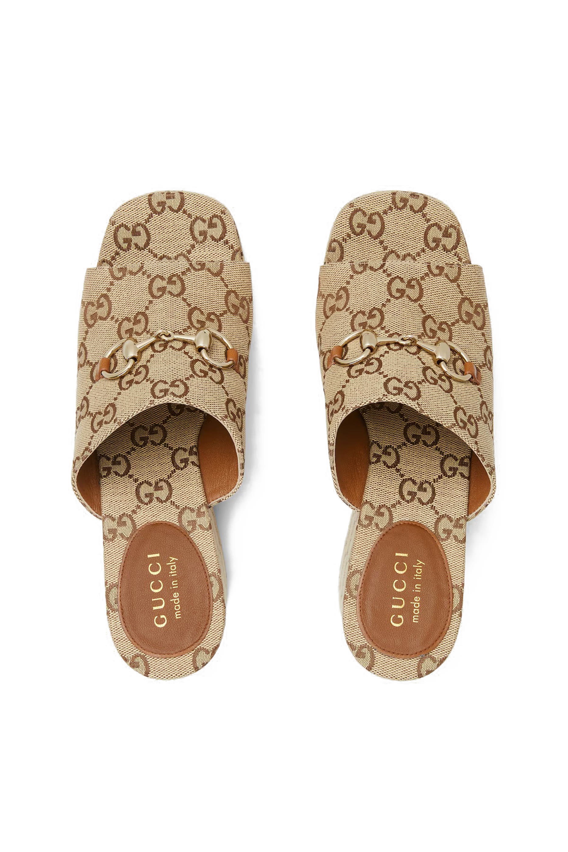 صندل بكعب ويدج 105 وحلية لجام الحصان