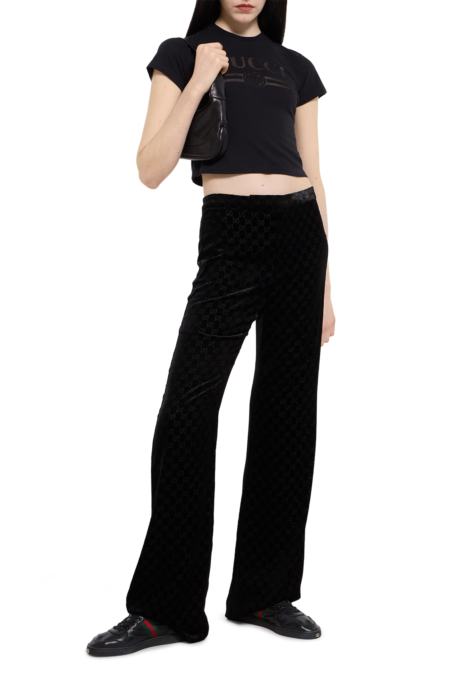 سنيكرز بكاحل منخفض جلد مطاطي