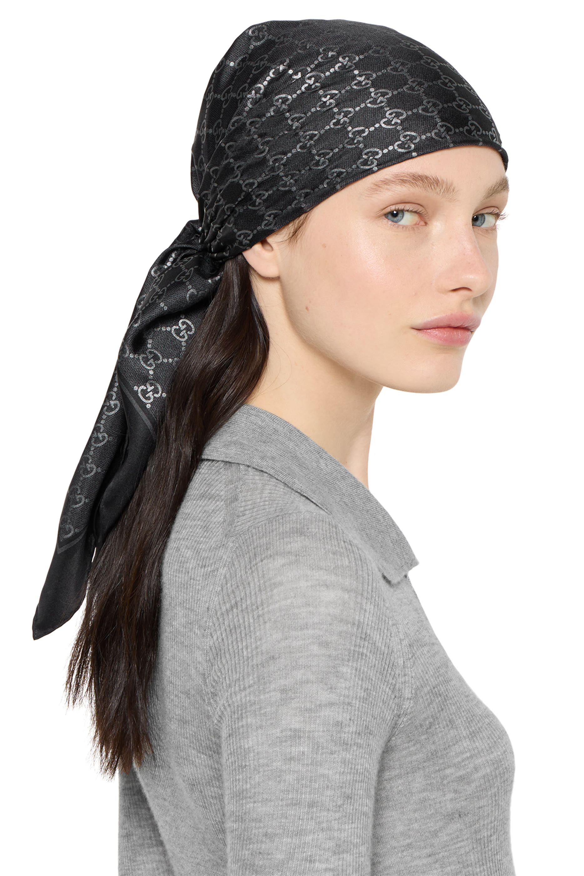 Printed Silk Carr&eacute;