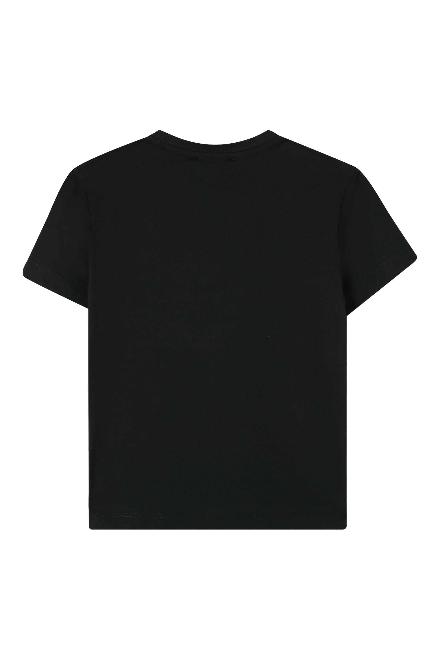 تيشيرت بشعار الماركة قطن للأطفال