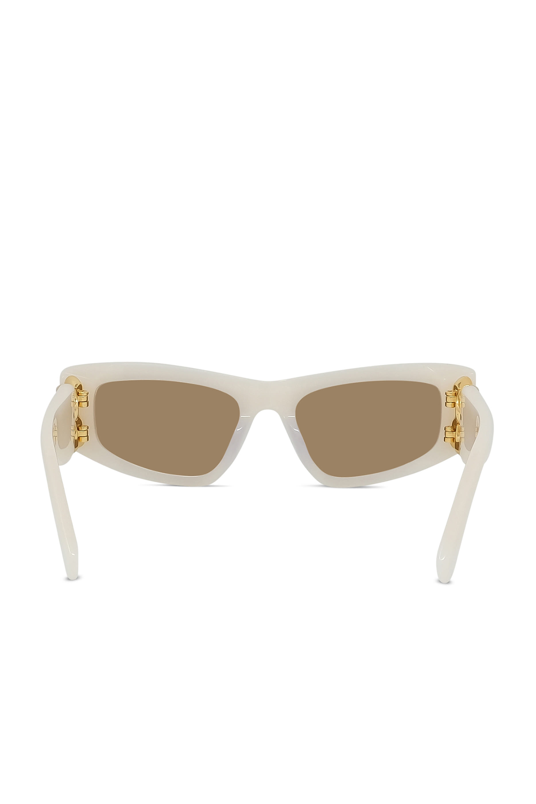 نظارة شمسية بإطار بيضاوي سميك