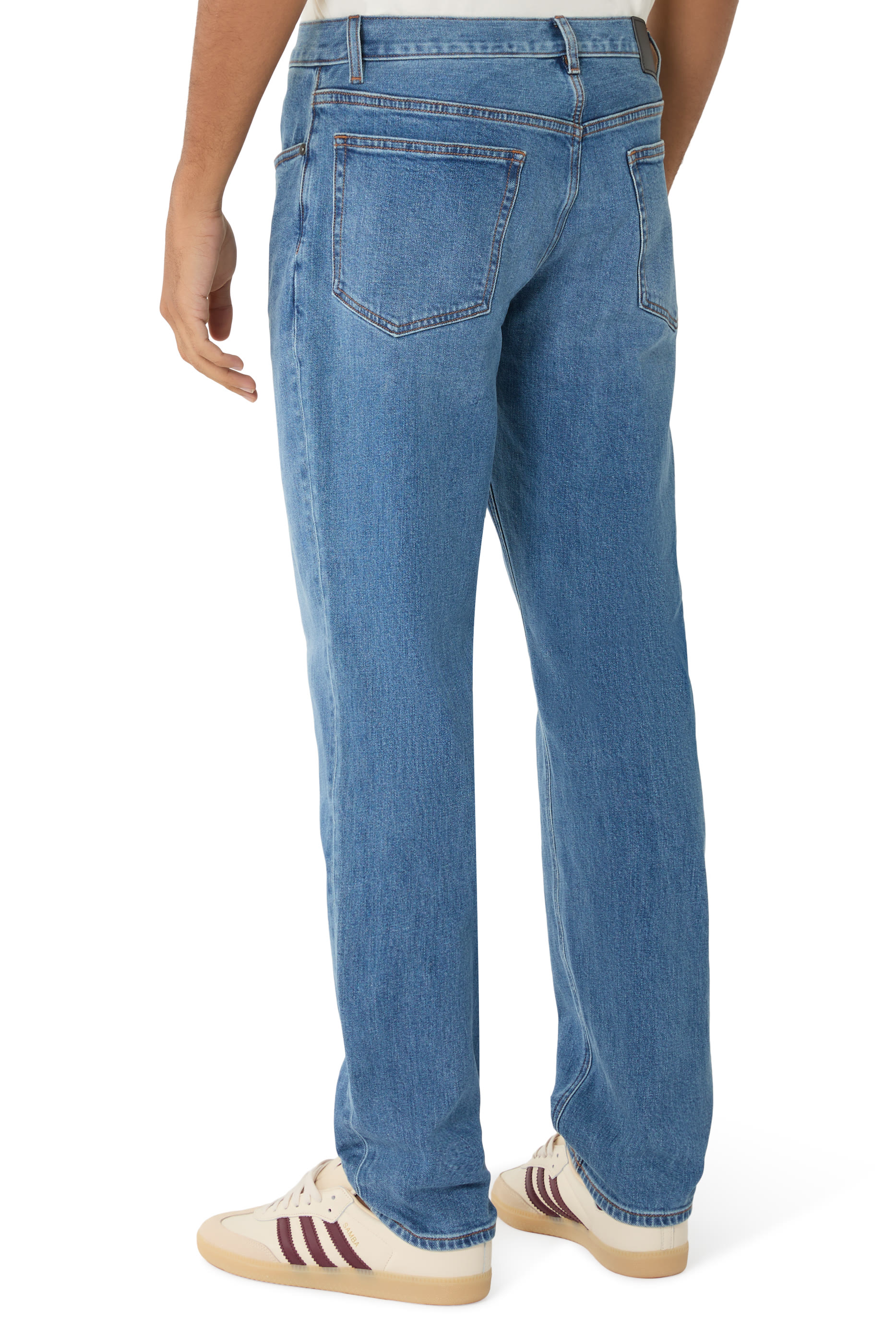 بنطال جينز بقصة عادية دنيم مطاطي