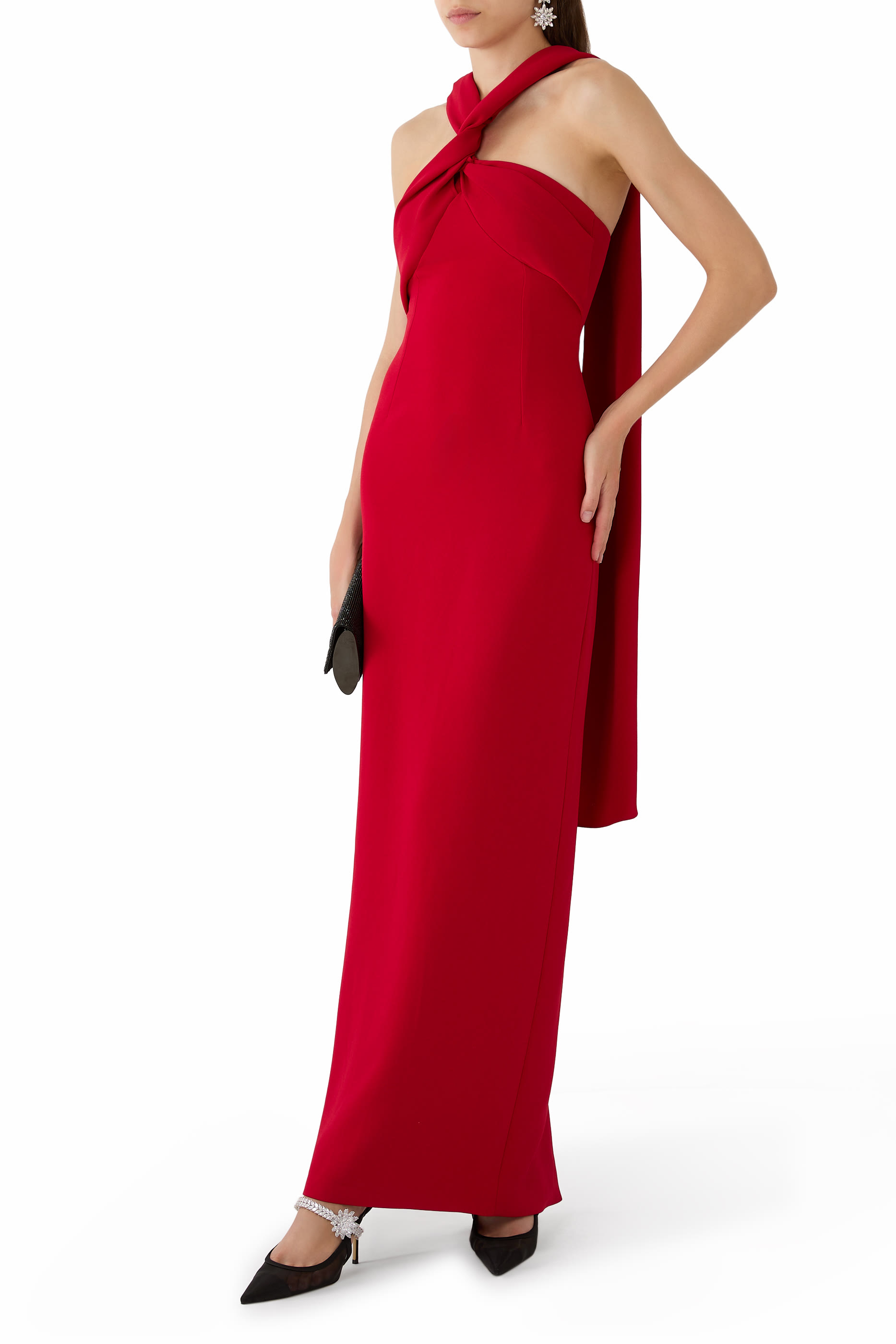 فستان رونا طويل برباط