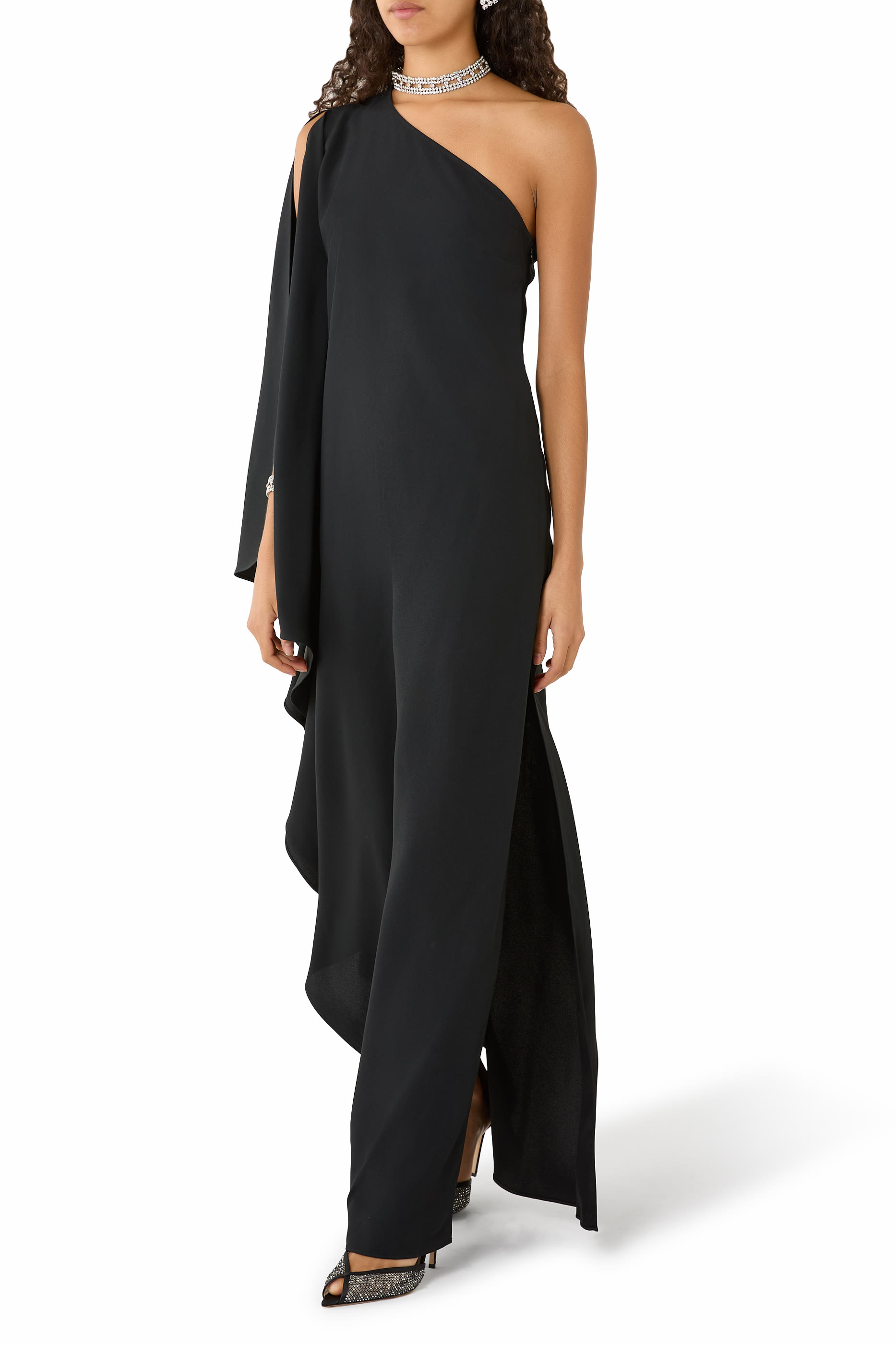 فستان بولكان مرصع بالكريستال